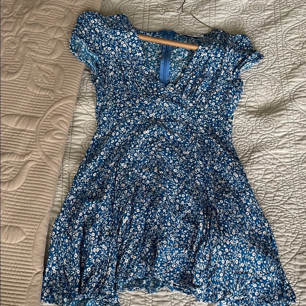 Princess Polly Blue Floral Mini Dress